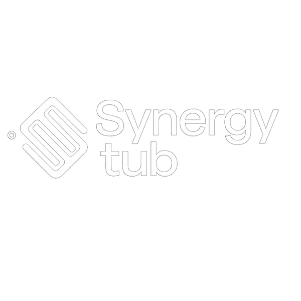 SynergyTub logo bílé